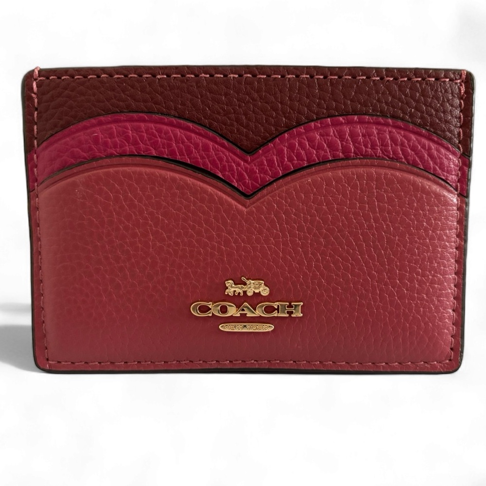 Coach Heart Card Case NWT